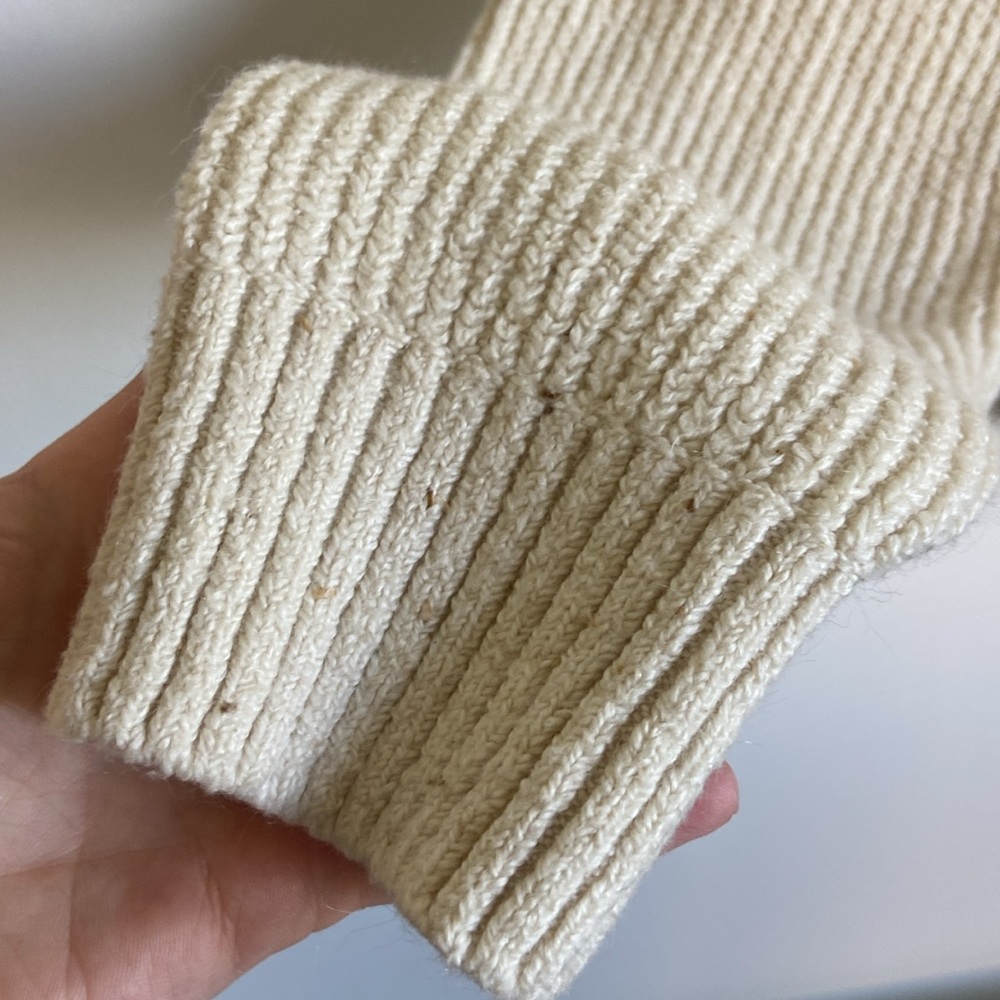 Old Navy Cream Ribbed Button-Up Cardigan - Picture 6 of 9